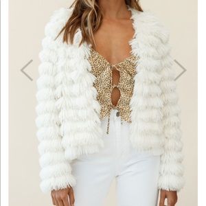 Shaggy White Jacket